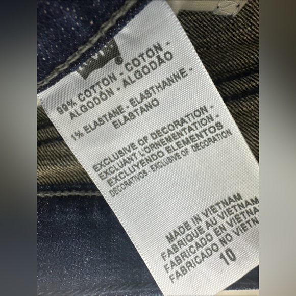 Levis 515 Womens Mid Rise Sz 10 Capri Cuffed Denim Blue Jeans Stretch Casual - Picture 11 of 11